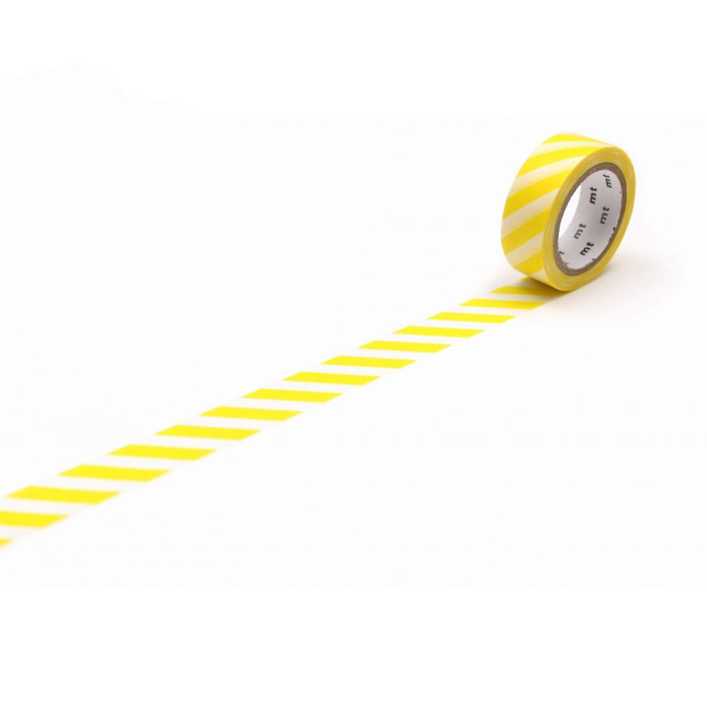 mt deco Washi Tape - Stripe - Lemon [15mm] [Washi Tejp]