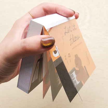 Cozyca Block Memo Pad - Let It Flow [Notisblock]