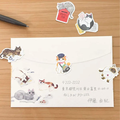NB Nekorobi Flake Stickers - Letter Writing