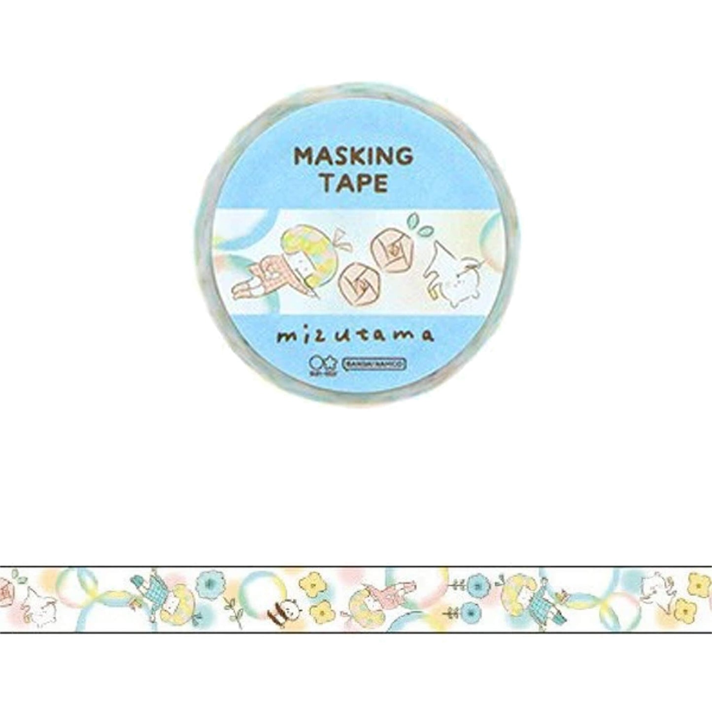 Sun-Star × Mizutama Washi Tape - Light Blue [Washi Tejp]