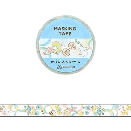 Sun-Star × Mizutama Washi Tape - Light Blue