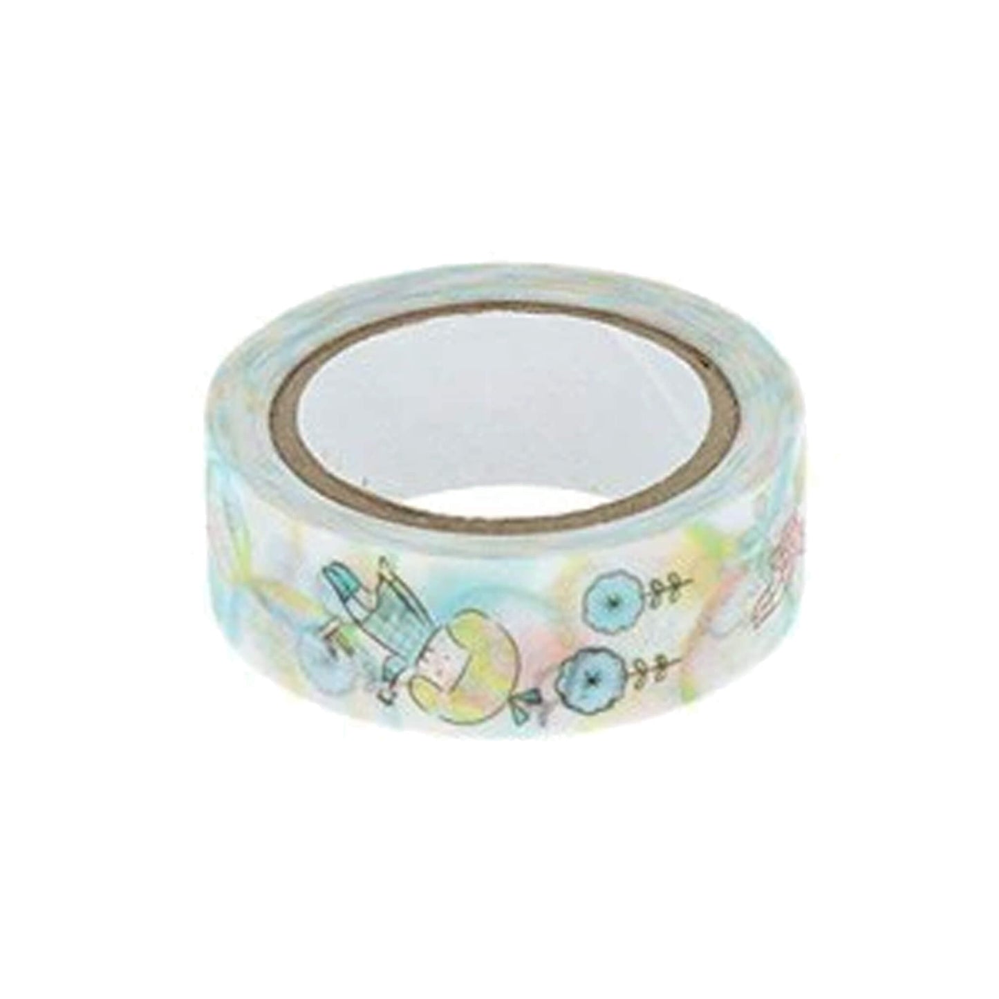 Sun-Star × Mizutama Washi Tape - Light Blue [Washi Tejp]
