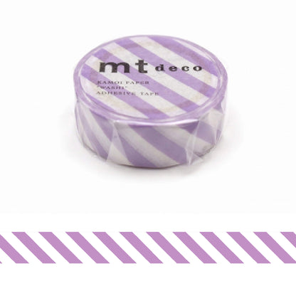 mt deco Washi Tape - Stripe - Lilac [15mm] [Washi Tejp]