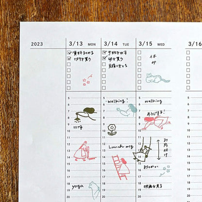 Mizushima × Necktie JIZAI Clear Stamp Log - Techo Moriage-tai Girls