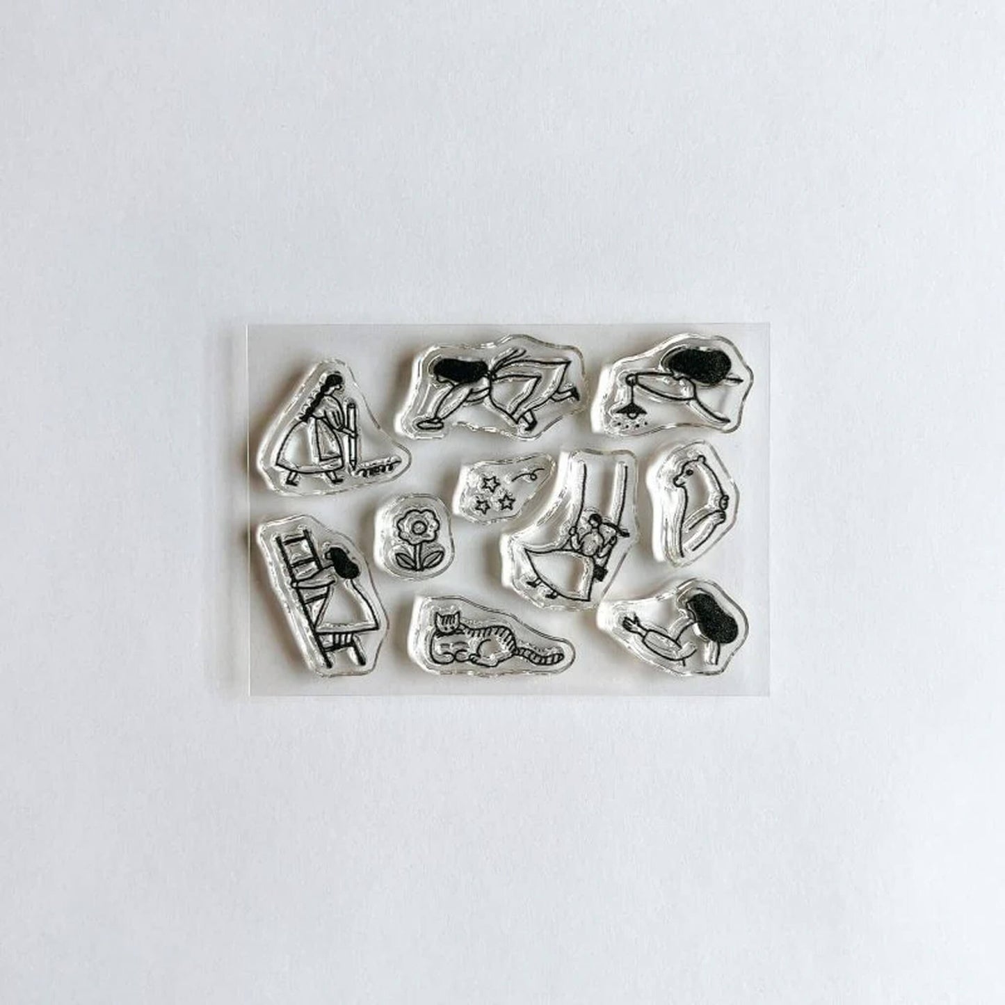 Mizushima × Necktie JIZAI Clear Stamp Log - Techo Moriage-tai Girls
