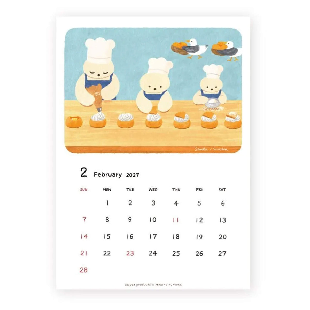 Cozyca 2027 Calendar - Mariko Fukuoka