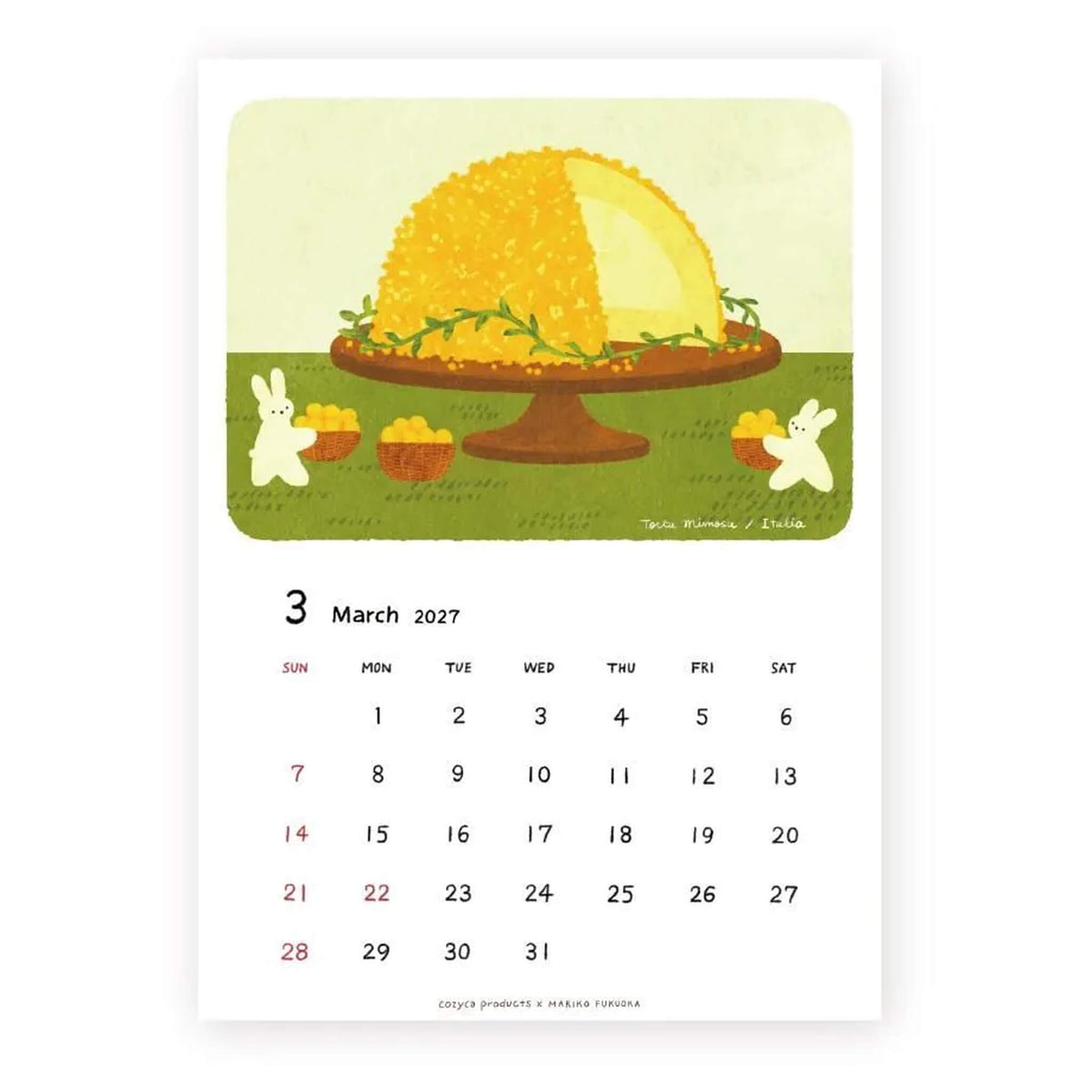 Cozyca 2027 Calendar - Mariko Fukuoka