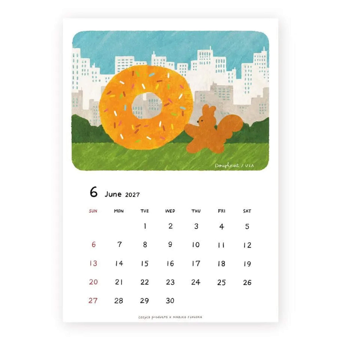 Cozyca 2027 Calendar - Mariko Fukuoka