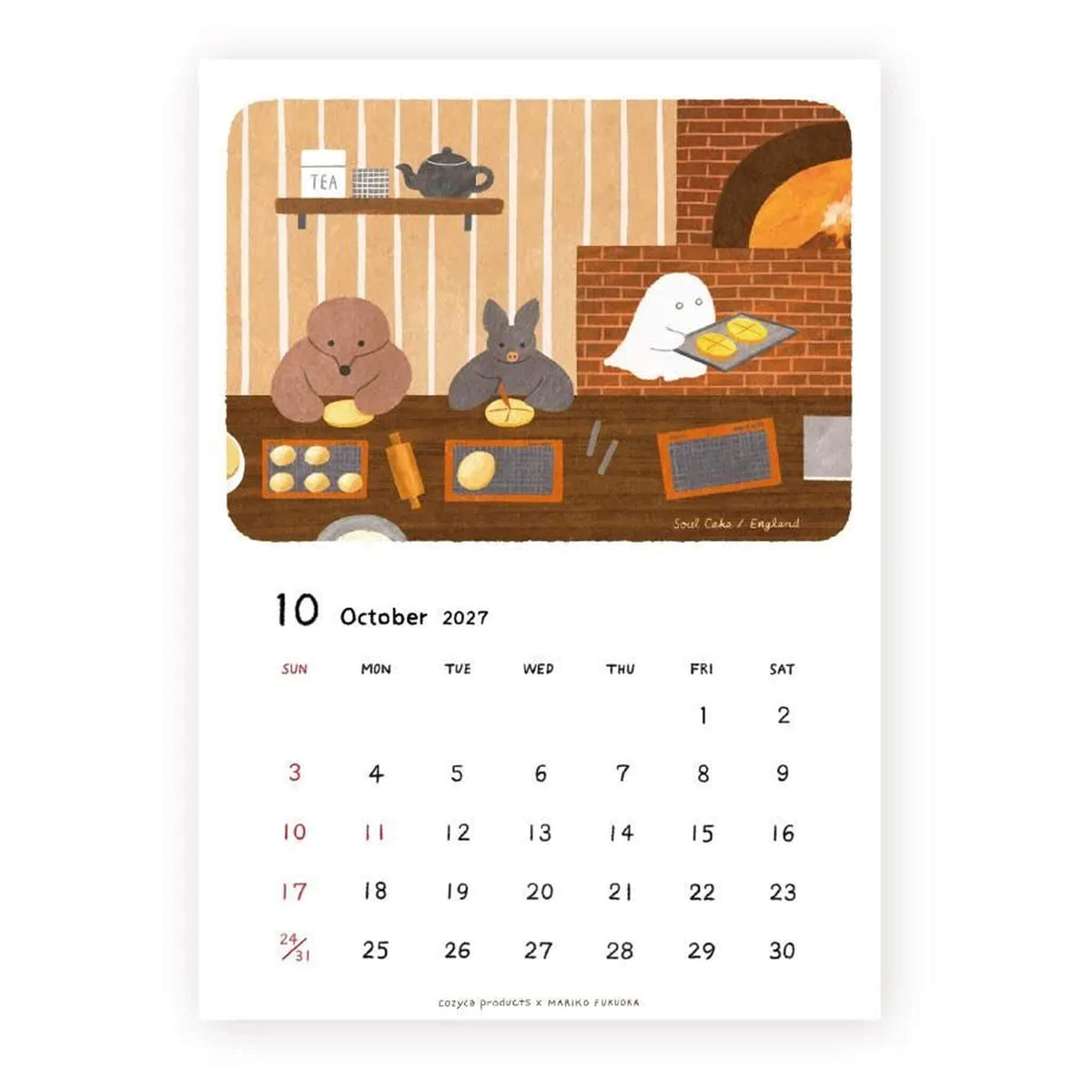 Cozyca 2027 Calendar - Mariko Fukuoka