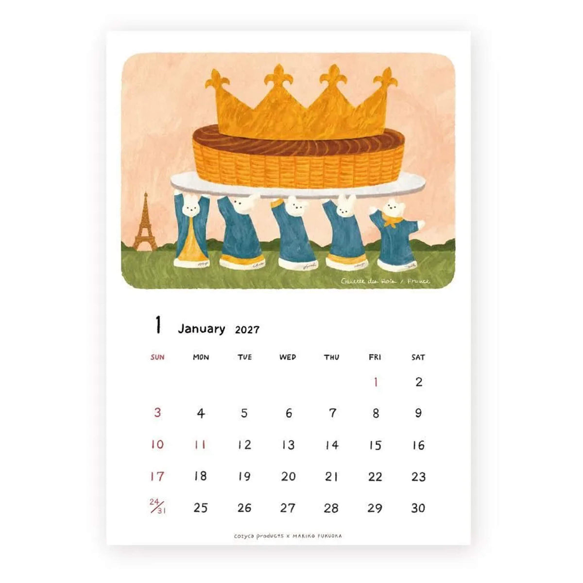Cozyca 2027 Calendar - Mariko Fukuoka