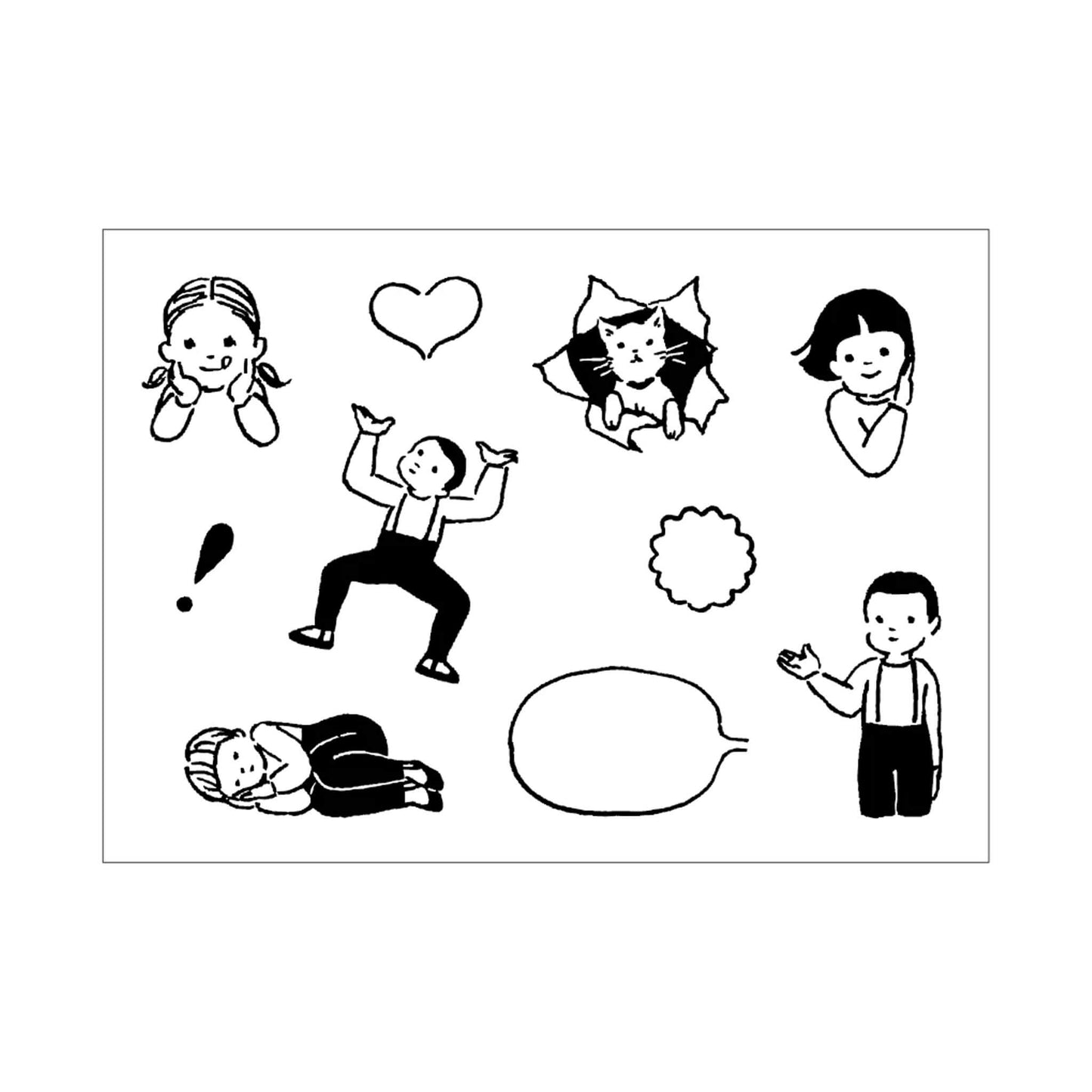 Mizushima × Masco Eri JIZAI Clear Stamp Log - Techo Moriage-tai Children