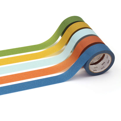 mt Gift Box Washi Tape Set of 5 - Matte [Washi Tejp]