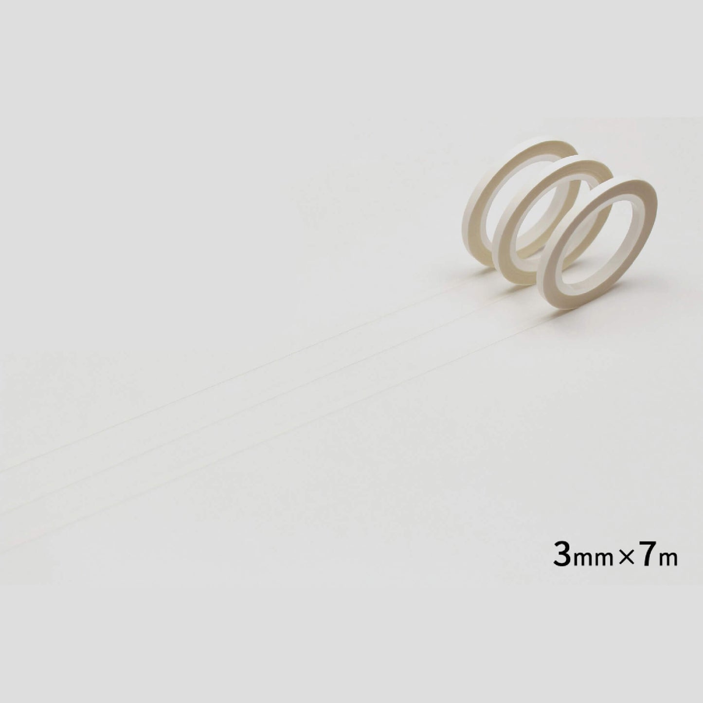 mt slim 3mm Washi Tape Set of 3 - Matte White [3mm] [Washi Tejp]