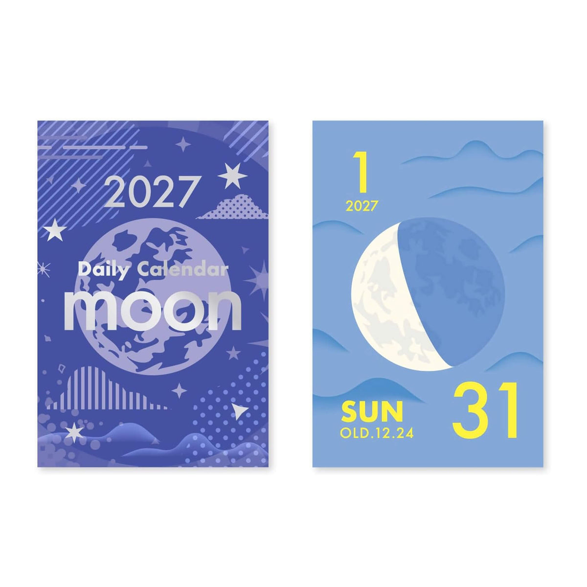 Shinnippon Calendar Mini Mini Daily Calendar 2027 - Moon
