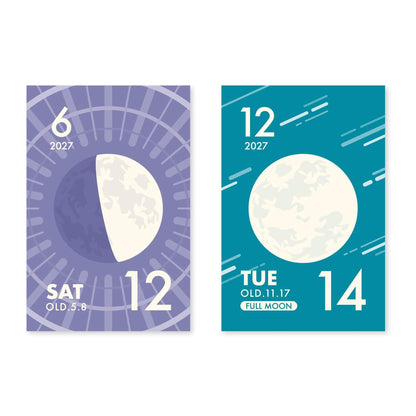 Shinnippon Calendar Mini Mini Daily Calendar 2027 - Moon