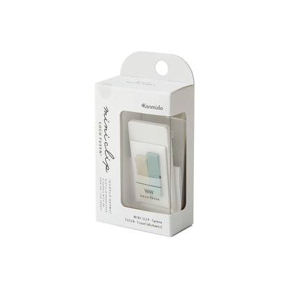 Kanmido Mini Clip Coco Fusen Sticky Notes - Misty White Gray
