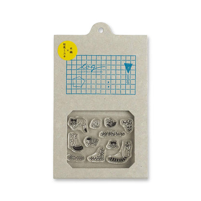 Mizushima × Miyuki Matsuo JIZAI Clear Stamp Log - Techo Moriage-tai Animals
