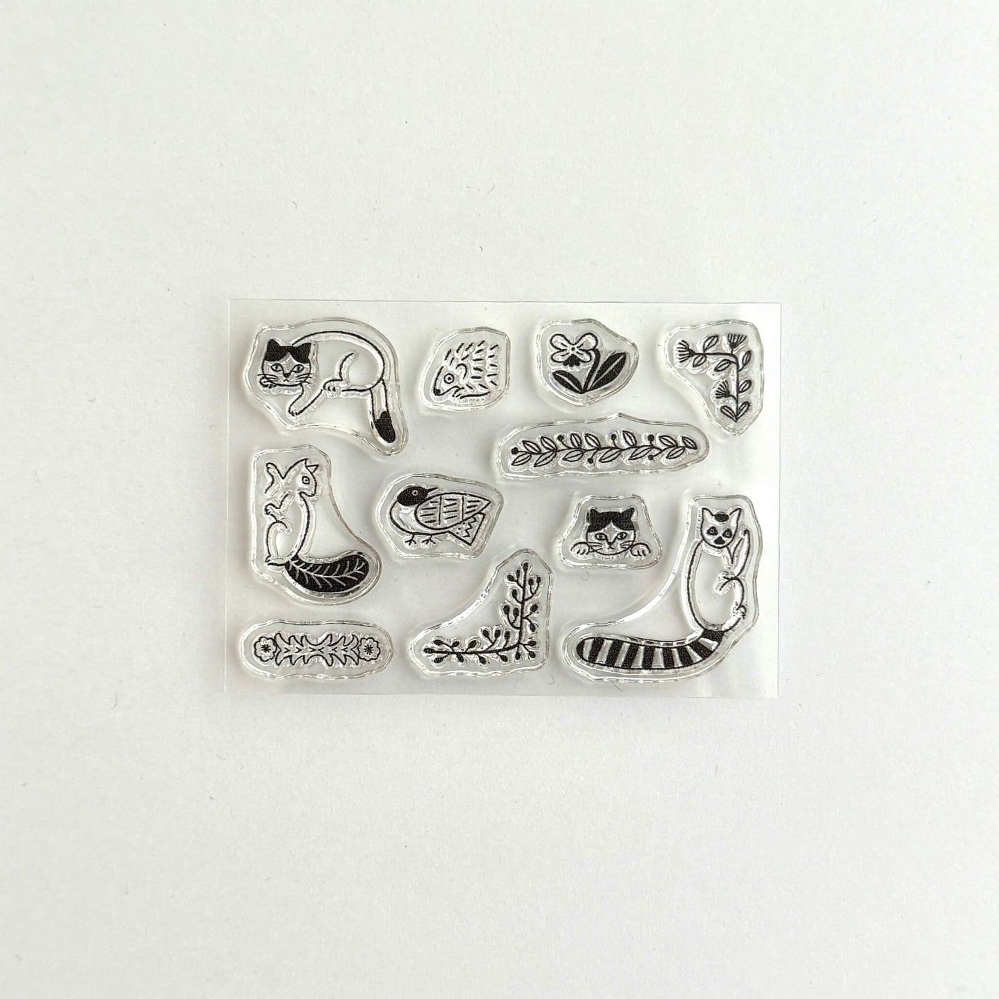 Mizushima × Miyuki Matsuo JIZAI Clear Stamp Log - Techo Moriage-tai Animals