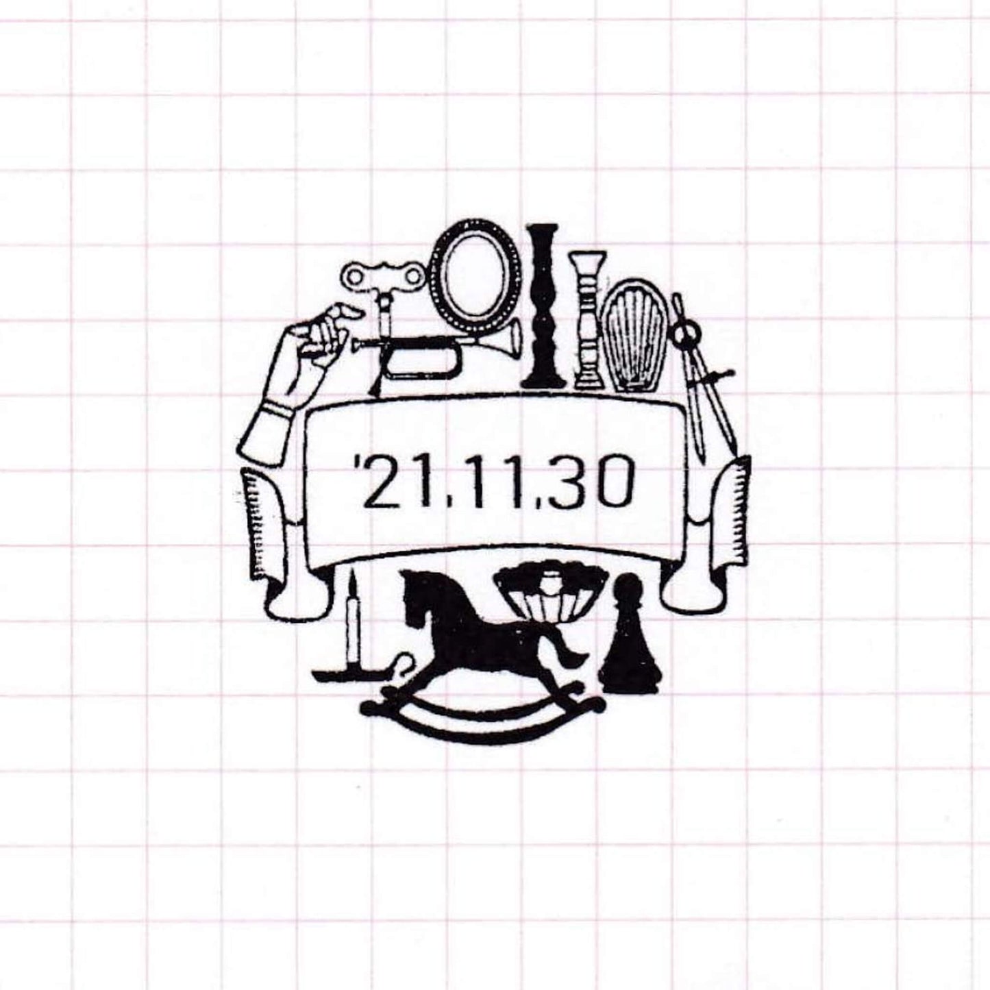 36 Sublo × Momoko Chida Date Stamp - Antique