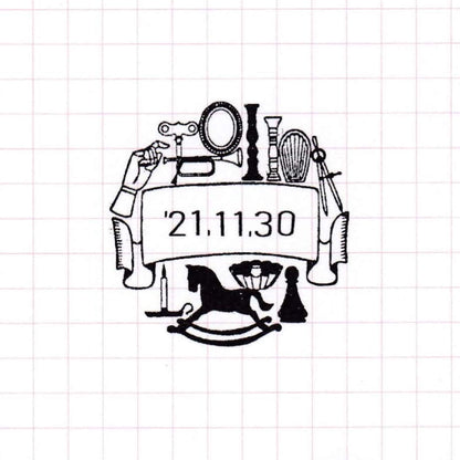 36 Sublo × Momoko Chida Date Stamp - Antique