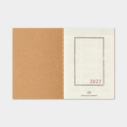 TRAVELER'S notebook 2027 - Monthly Refill - Passport Size