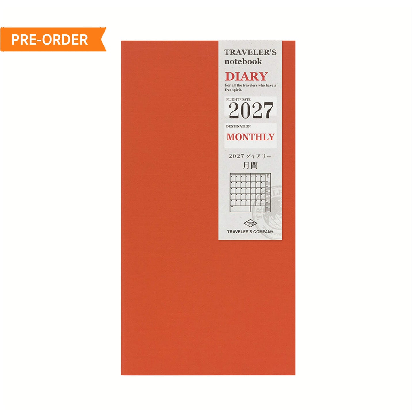 TRAVELER'S notebook 2027 - Monthly Refill - Regular Size
