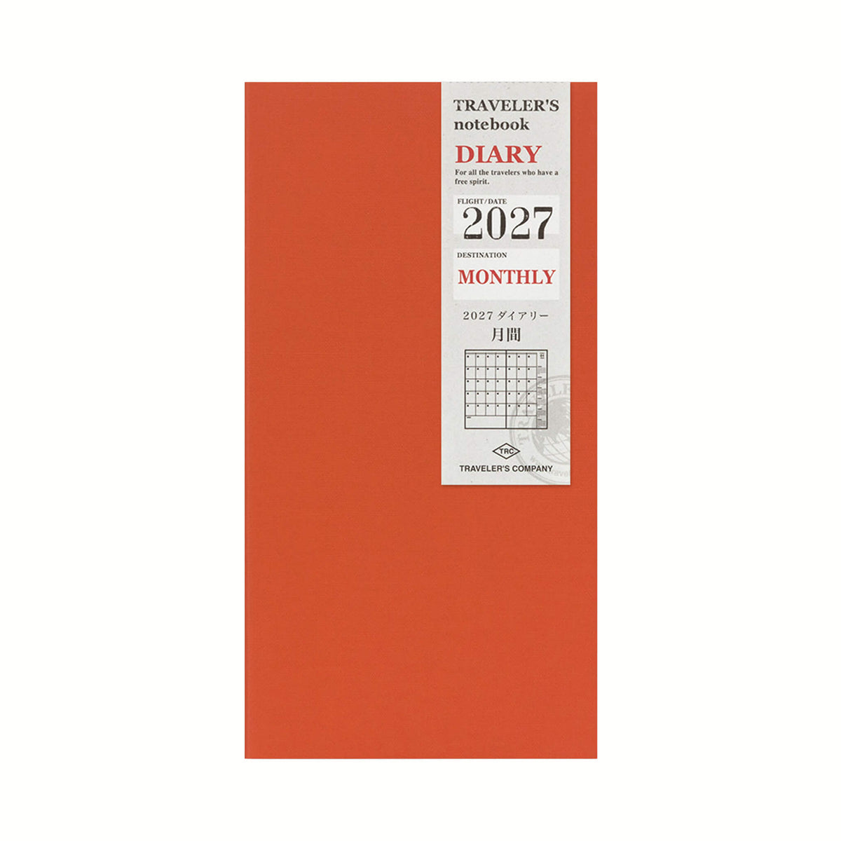 TRAVELER'S notebook 2027 - Monthly Refill - Regular Size