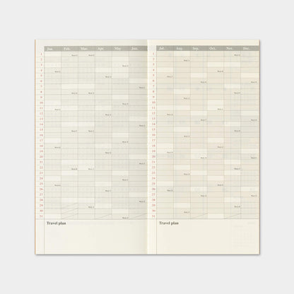 TRAVELER'S notebook 2027 - Monthly Refill - Regular Size