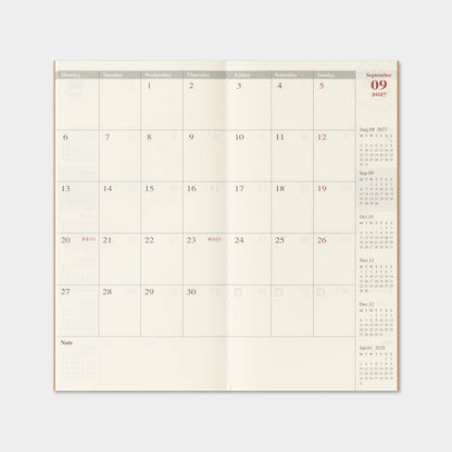 TRAVELER'S notebook 2027 - Monthly Refill - Regular Size