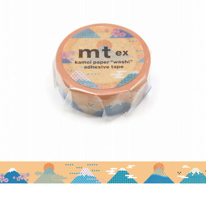 mt ex Washi Tape - Mount Fuji Graphic [15mm] [Washi Tejp]