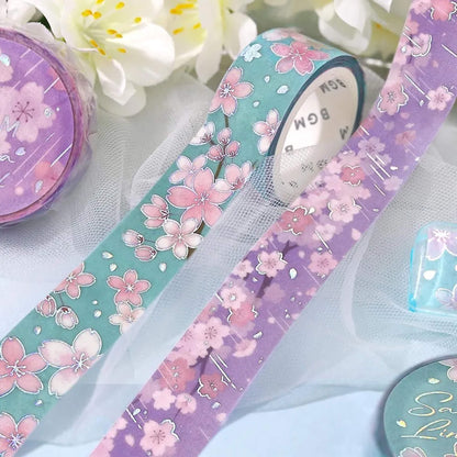 BGM Foil Washi Tape 2026 Sakura Limited - Sakura Nagashi [15mm Width] [Washi Tejp]