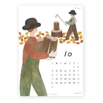 Cozyca 2027 Calendar - Necktie