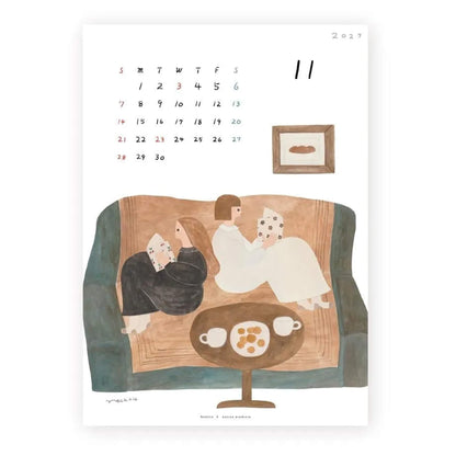 Cozyca 2027 Calendar - Necktie