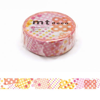 mt deco Washi Tape - Negative/Positive Dot - Pink [15mm] [Washi Tejp]