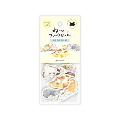 NB Nekorobi Flake Stickers - Neko Aru Aru