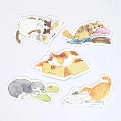 NB Nekorobi Flake Stickers - Neko Aru Aru