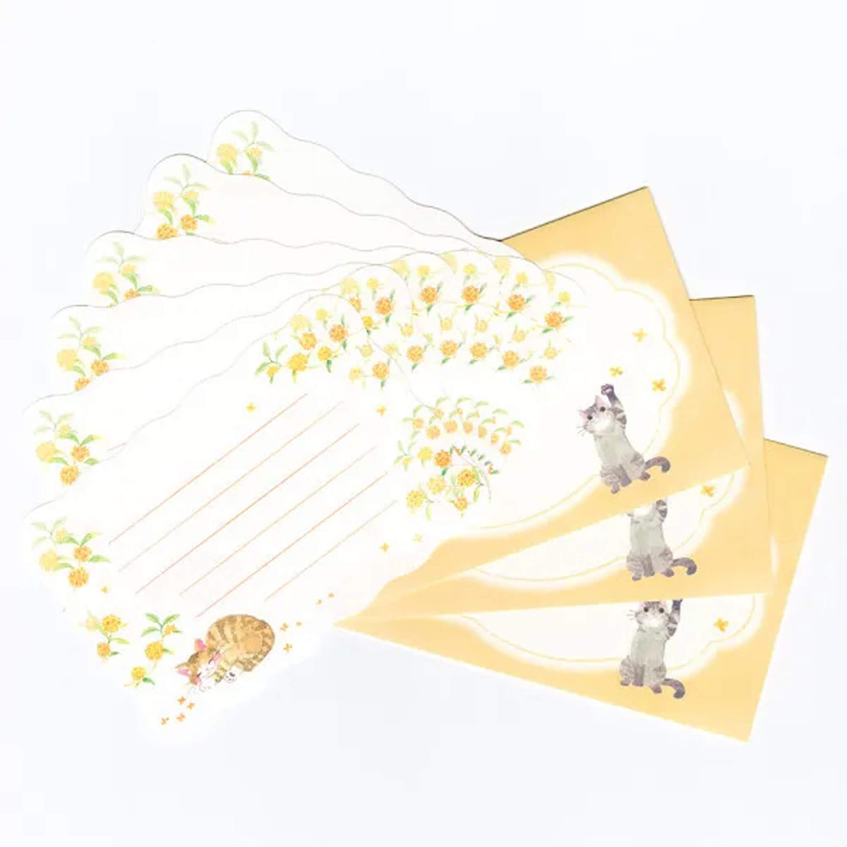 NB Mini Letter Set - Nekorobi - Cat and Osmanthus