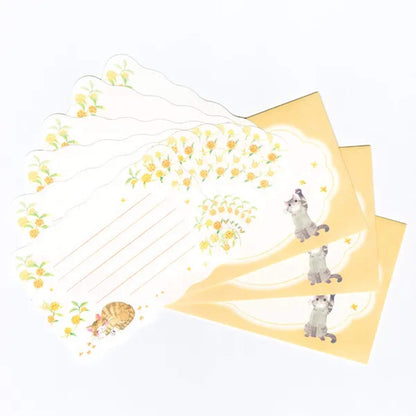 NB Mini Letter Set - Nekorobi - Cat and Osmanthus