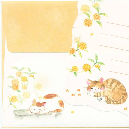 NB Mini Letter Set - Nekorobi - Cat and Osmanthus