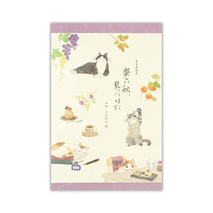 NB Letter Pad - Nekorobi - Joyful Autumn