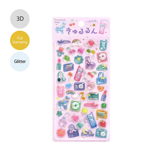 BGM Kyururun 3D Sticker Vol. 4 - New Retro