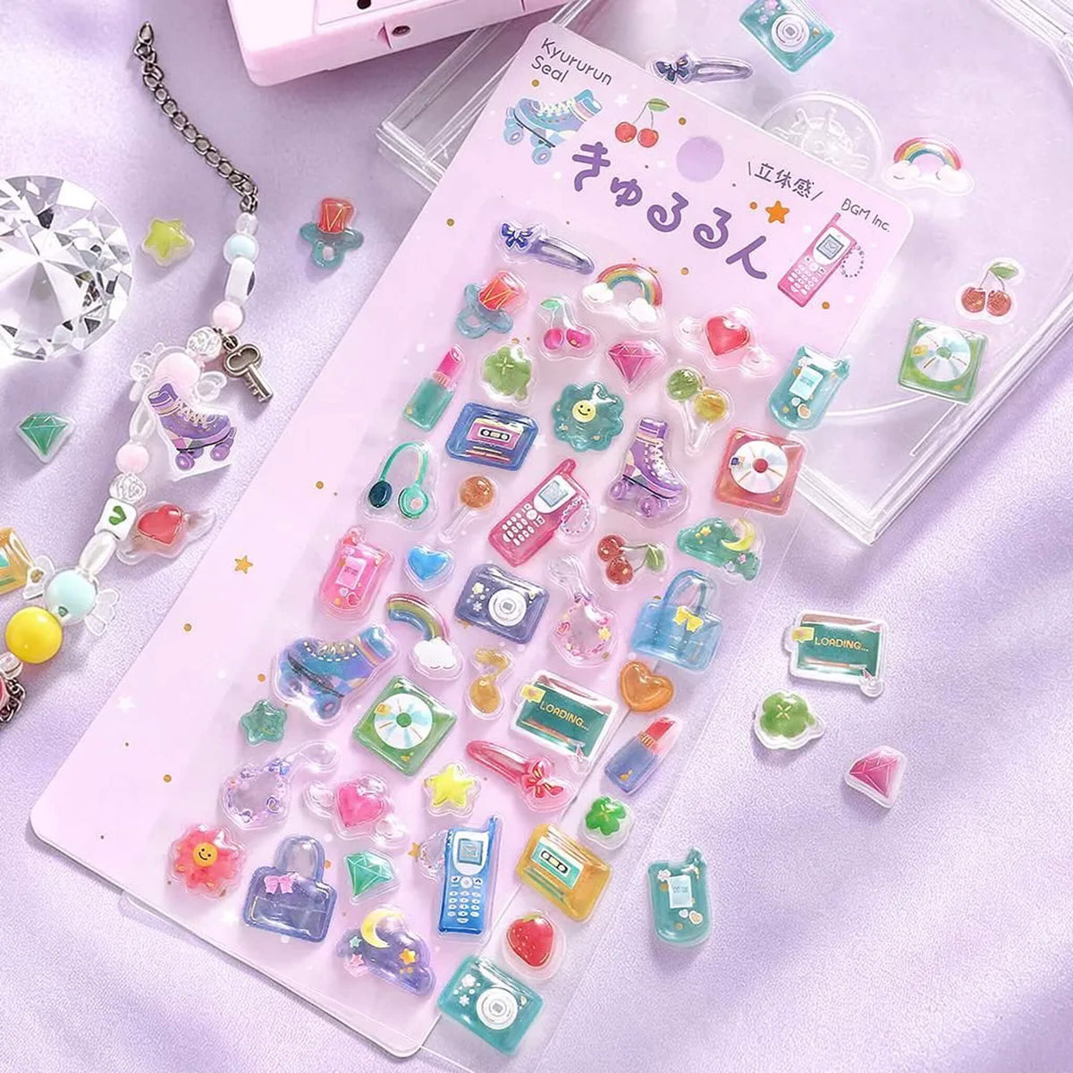 BGM Kyururun 3D Sticker Vol. 4 - New Retro