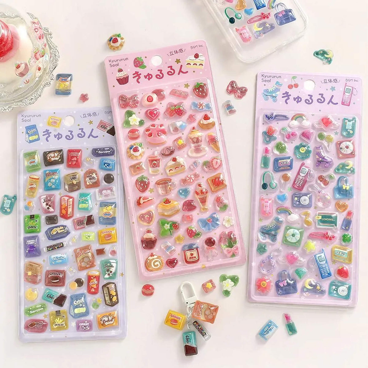 BGM Kyururun 3D Sticker Vol. 4 - New Retro