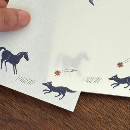 Mizushima × Nishi Shuku Memo Pad - In the Night Gathering