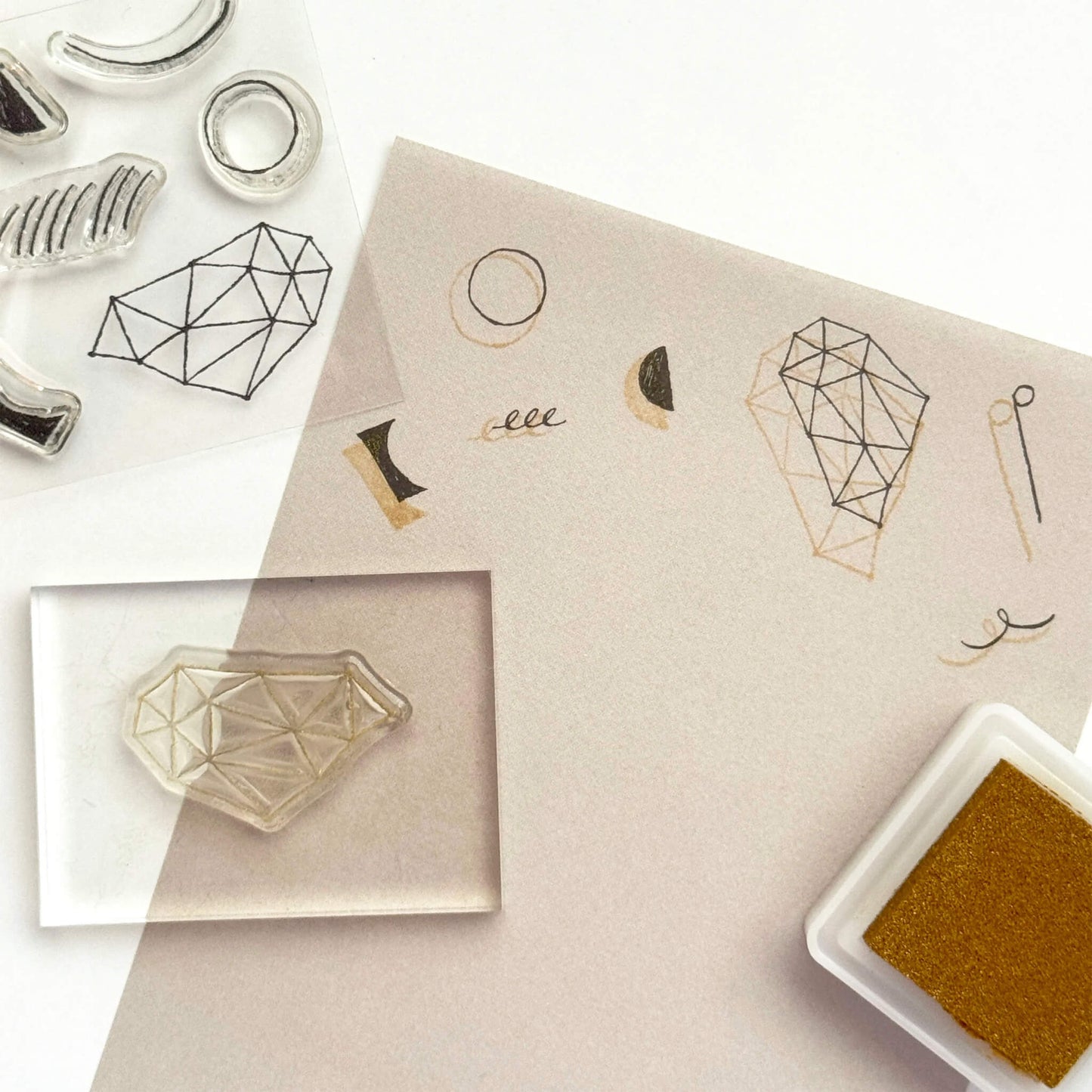 Mizushima × Nishi Shuku Memo Pad - In the Night Shapes