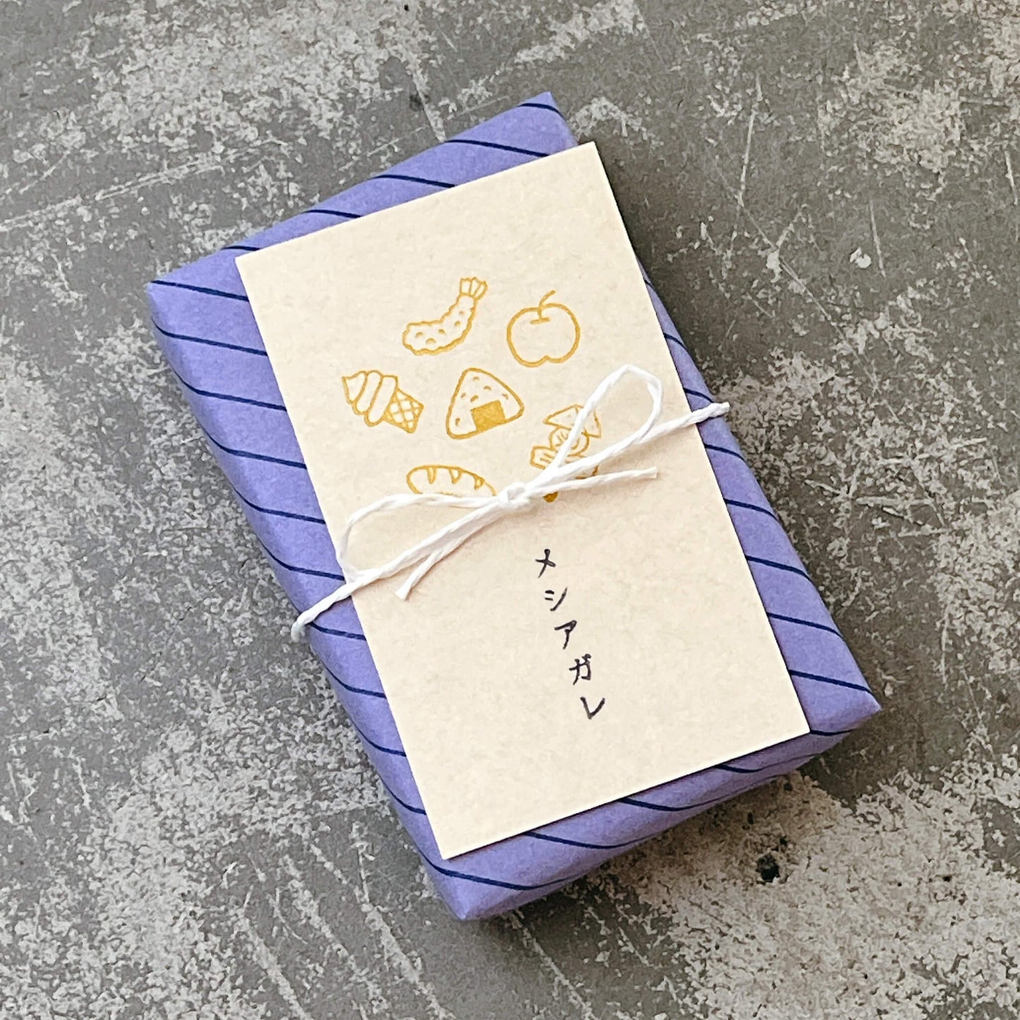 Mizushima × Nishiwaki Tadashi JIZAI Clear Stamp Box - Motif Set People and Food