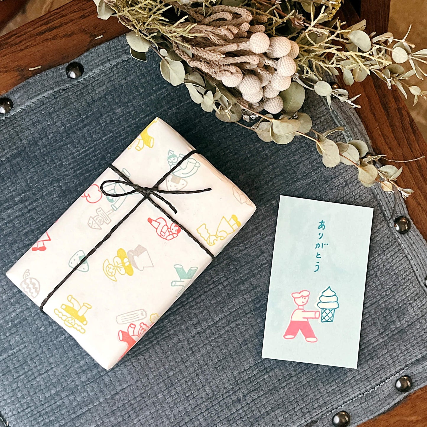 Mizushima × Nishiwaki Tadashi JIZAI Clear Stamp Box - Motif Set People and Food