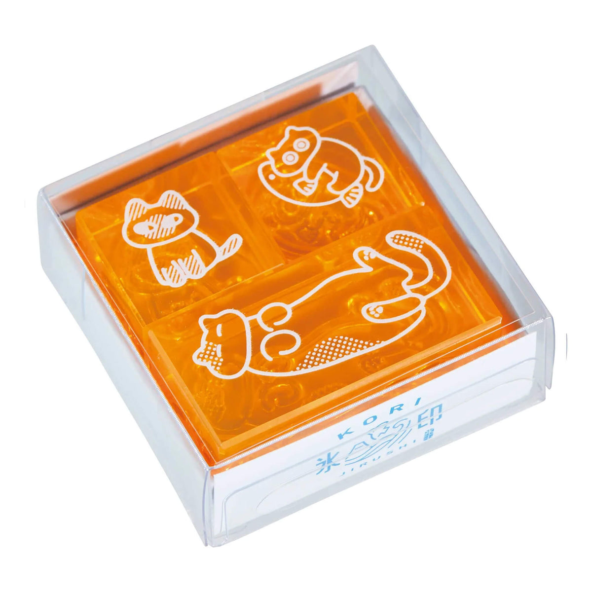 King Jim HITOTOKI Kori Jirushi Ice Cube Stamp Set - Nobinobi