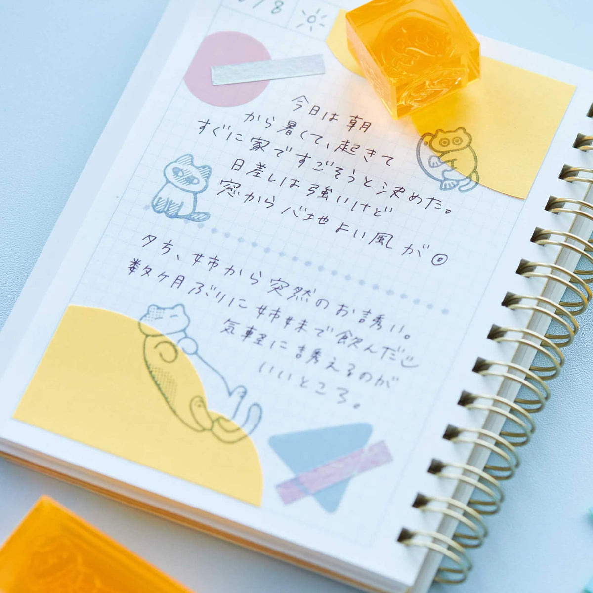 King Jim HITOTOKI Kori Jirushi Ice Cube Stamp Set - Nobinobi