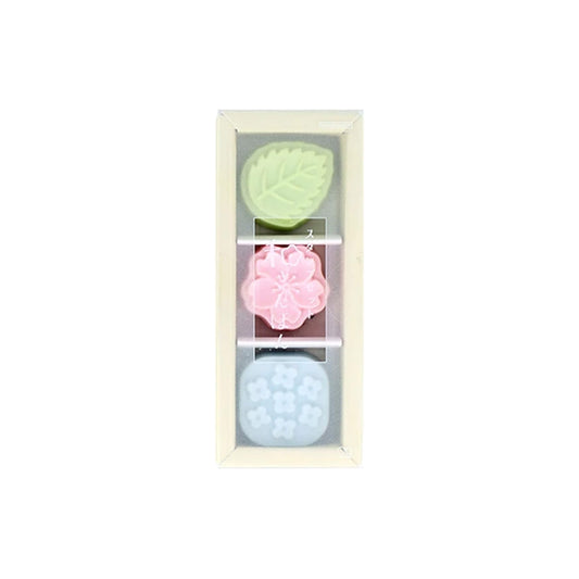 Sun-Star Wasanpon 3-Piece Stamp Set - Ohanami [Gummistämpel]